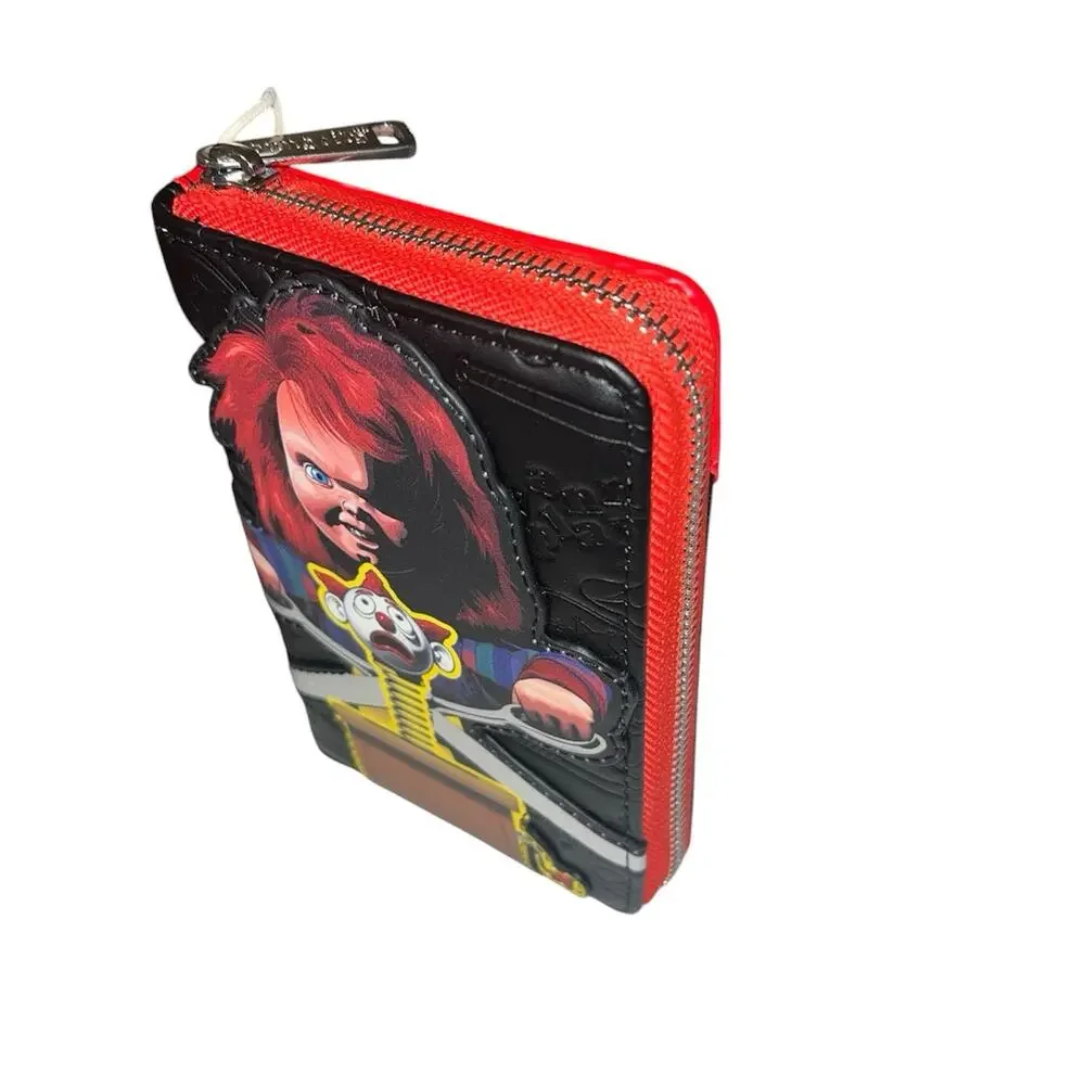 Loungefly Chucky Child's Play Jack-in-the-Box Scissors Zip Around Wallet NWT